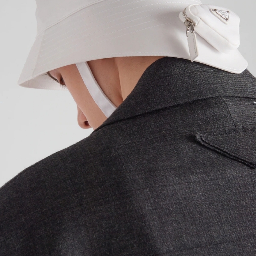 Prada Rw Nylon Bucket Mini Pouch Hat - Picture 2 of 2